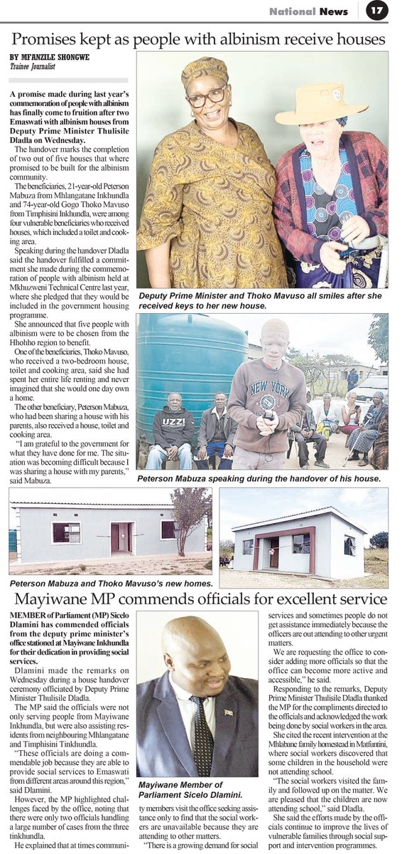 StukieF's tweet photo. A promise that was kept, thank you Hon. DPM Thulisile Dladla, @EswatiniDPMO and @EswatiniGovern1 https://t.co/LSPLGXKtzy