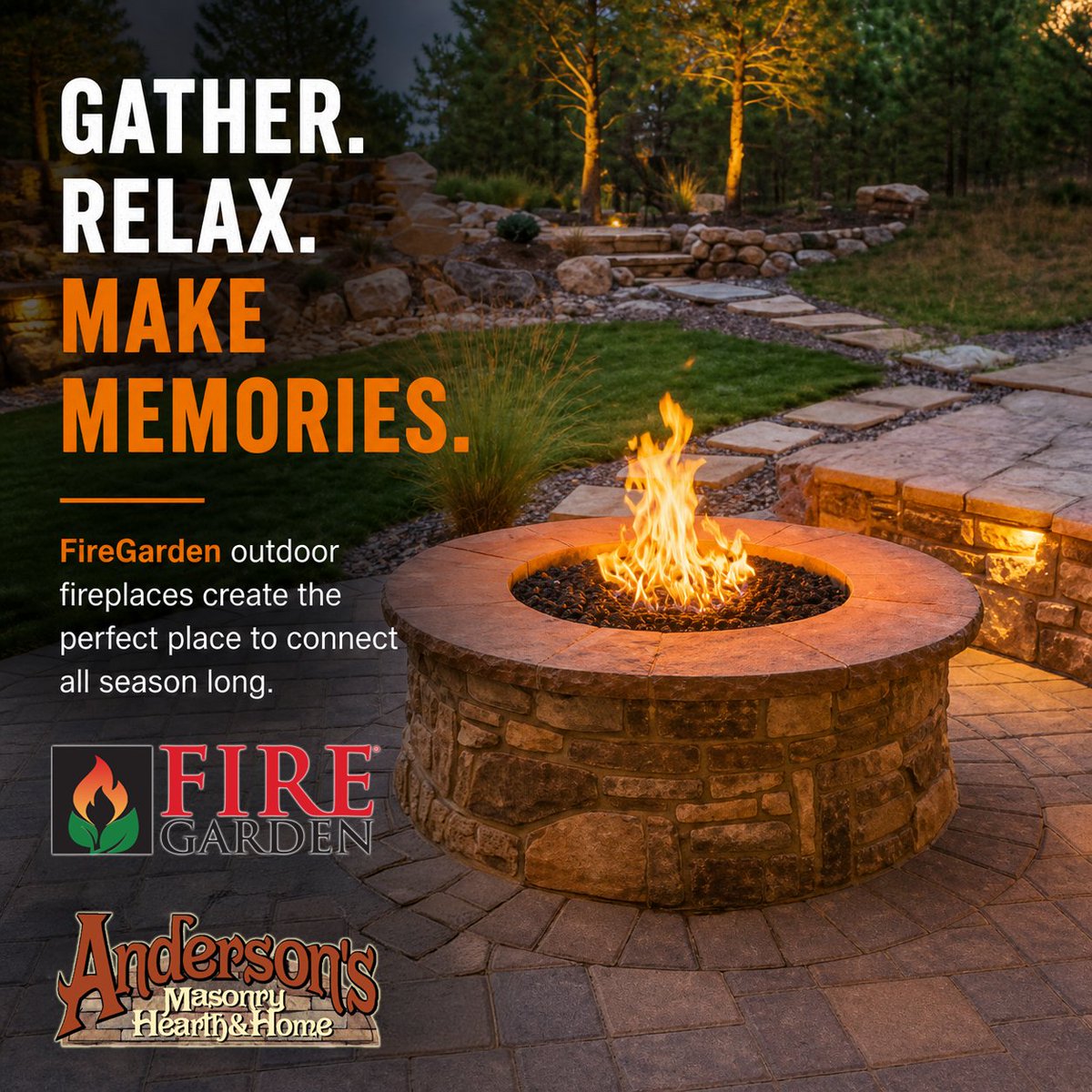makeitandersons's tweet photo. Your backyard should be the place people don’t want to leave. 

FireGarden fire features create the perfect spot to gather, relax, and enjoy Montana evenings.

Explore outdoor fireplaces →
https://t.co/659hsFV6AW https://t.co/WXCOIkZrBR