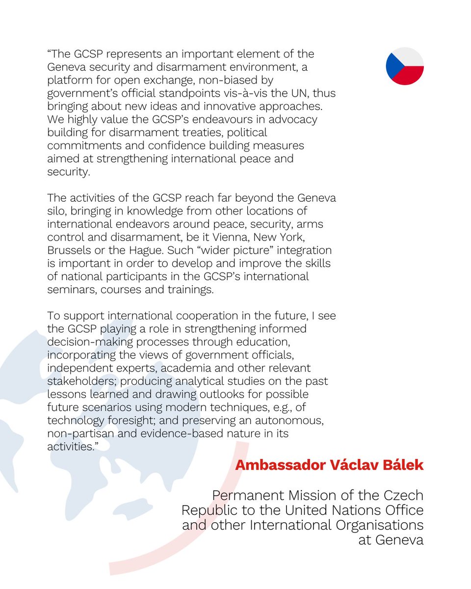 The GCSP tweet media