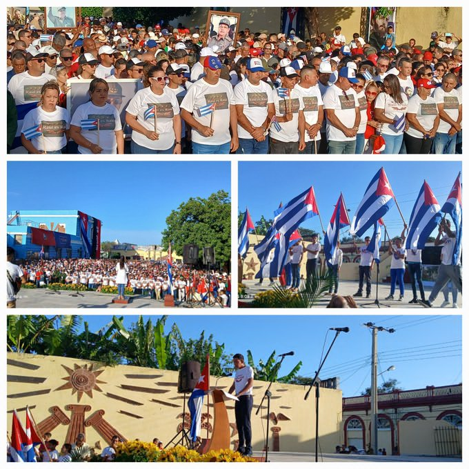 OperPalmaresLT's tweet photo. El pueblo tunero siempre presente junto al gobierno y el partido. 
#cuba. https://t.co/dU1VA6QT4A