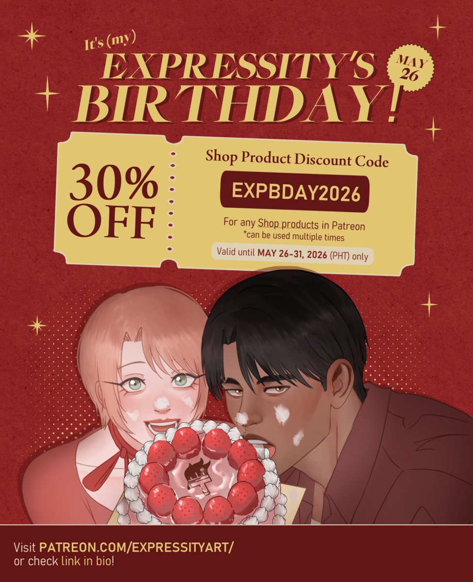 expressity's tweet photo. BDAY SALE 🥳
#expressity

(will delete soon) https://t.co/L0RofYqVvf
