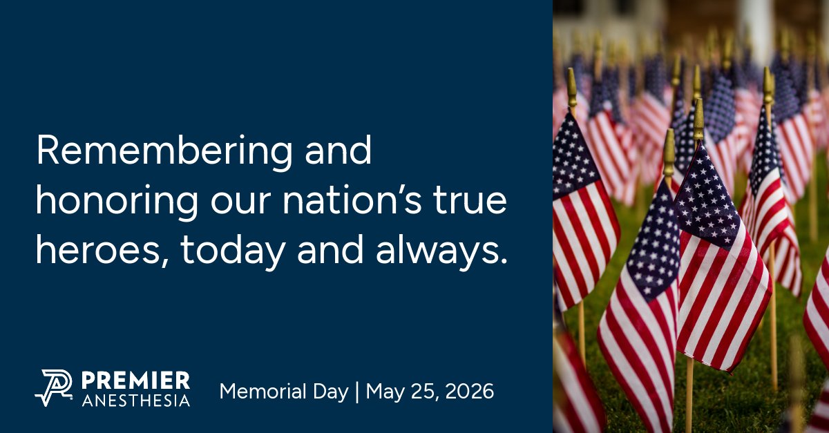 WorkatPremier's tweet photo. This #MemorialDay, we remember and honor those who gave their lives in service to our country. 

From all of us at Premier Anesthesia, we honor the legacy of our nation's fallen with gratitude and reverence.

#MemorialDay #MDW #DecorationDay #HonorTheFallen #NeverForget #Freedom https://t.co/ojT7E8qORT