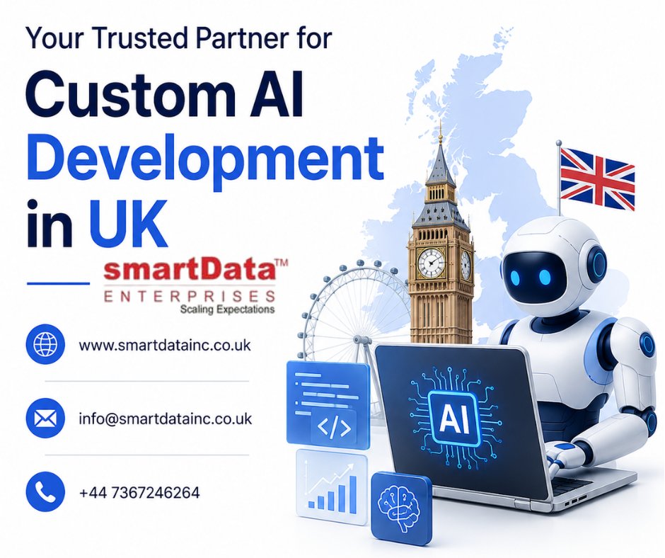 smartDataIncUK's tweet photo. Build smarter, faster &amp; scalable #digitalsolutions with #smartDataUK.
From AI automation to enterprise platforms, we help businesses innovate with intelligent technology.
https://t.co/LicMPfPBSb

#AI #SoftwareDevelopment #UKTech #CustomSoftware #DigitalTransformation #UK https://t.co/GblLfBiwmI