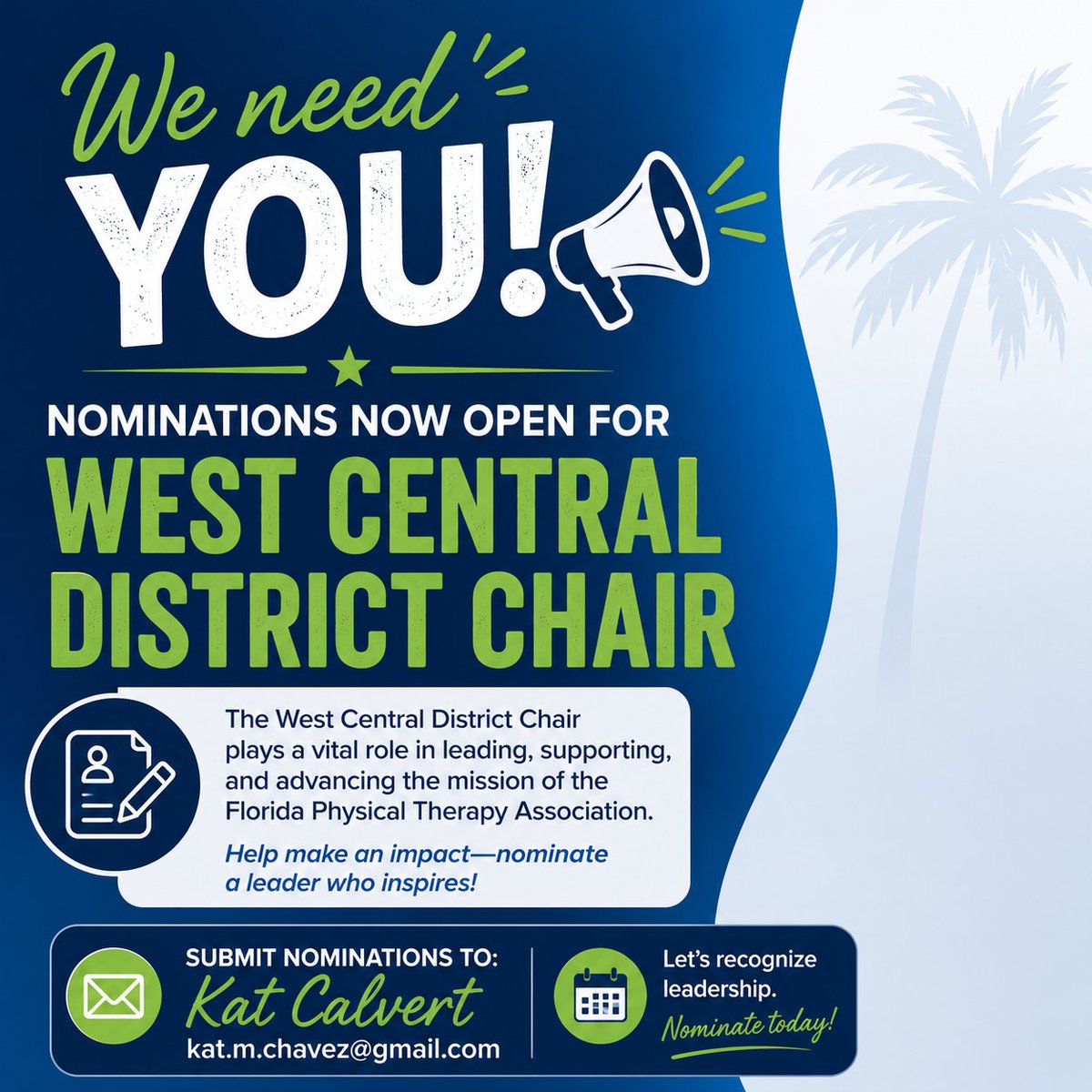 FPTASSOC's tweet photo. 💥WEST CENTRAL DISTRICT💥
Interested in being more involved and making an impact in the West Central District? 
Run for WCD Chair! 
Email nominations to Kat at kat.m.chavez@gmail.com https://t.co/udcEtSqfrd