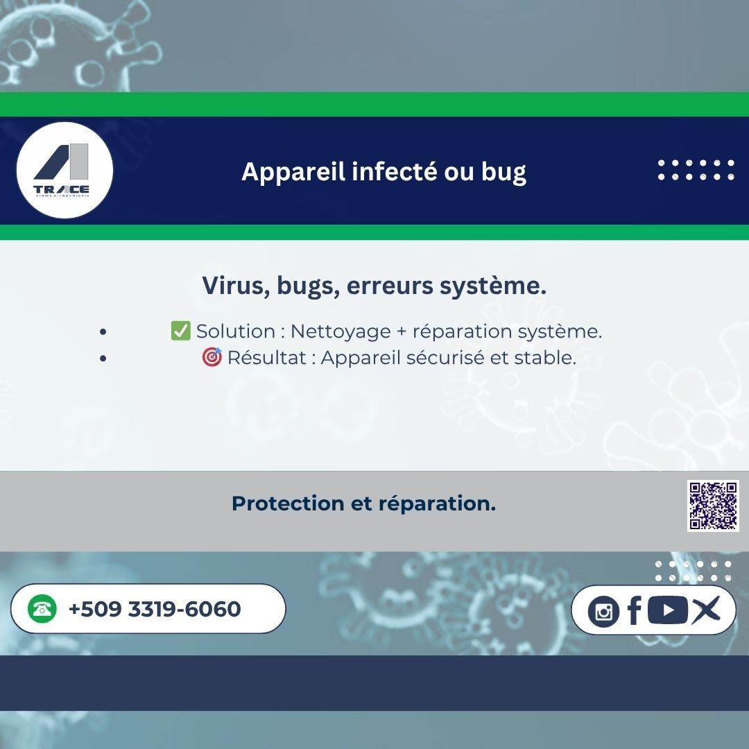 TraceFirme's tweet photo. Appareil infecté par un virus ? Déconnectez-le d’internet, évitez les transactions, lancez un scan antivirus à jour, restaurez une sauvegarde propre ou faites appel à un pro. Sauvegardez régulièrement pour éviter les pertes. #Sécurité #Virus https://t.co/26D8qzZYRh