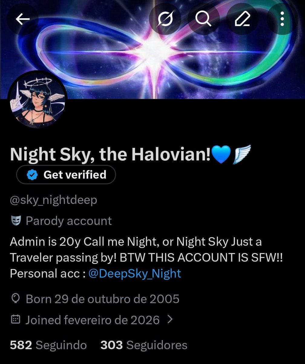 Night Sky, the Halovian!💙🪽 tweet media