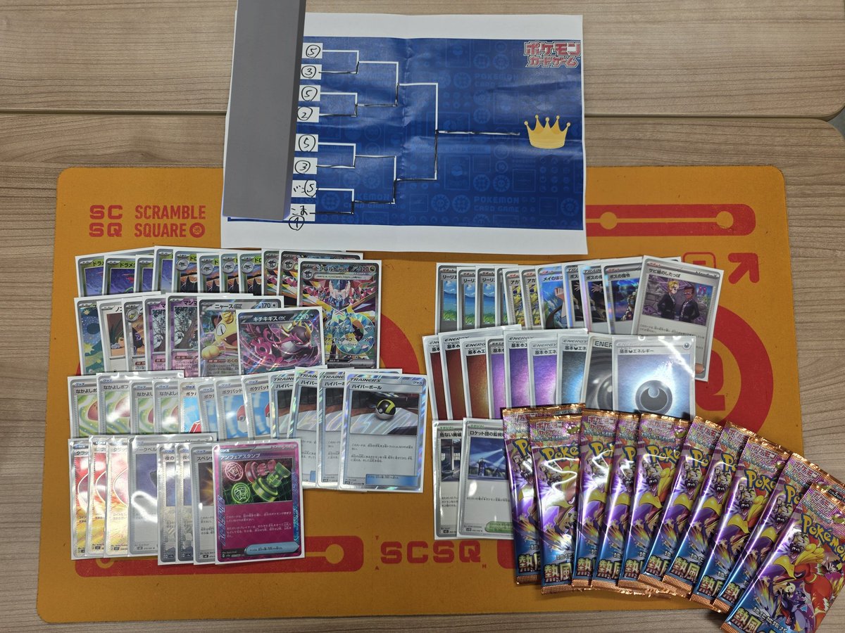 komage_pcg's tweet photo. シャロン杯優勝🥇
使用:ドラパルト
戦績7-1

クラッシュハンマーとサビ組の両採用が偉く、平均して1試合に2枚くらいエネルギーを割れ、試合展開を有利に進められました

アグロに対してはダークベルが偉く前のライコにアンフェア絡めて打つとしばらく時間もらえたりします。

ボス3も当然偉い https://t.co/JjeKQwvngk