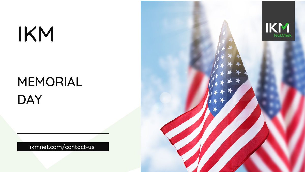 IKMTeckChek's tweet photo. Today we honor the United States military personnel who have lost their lives while serving in the United States Armed Forces while protecting our nation. To all who observe, we wish you a day of peace. https://t.co/ypoQRAIaX4