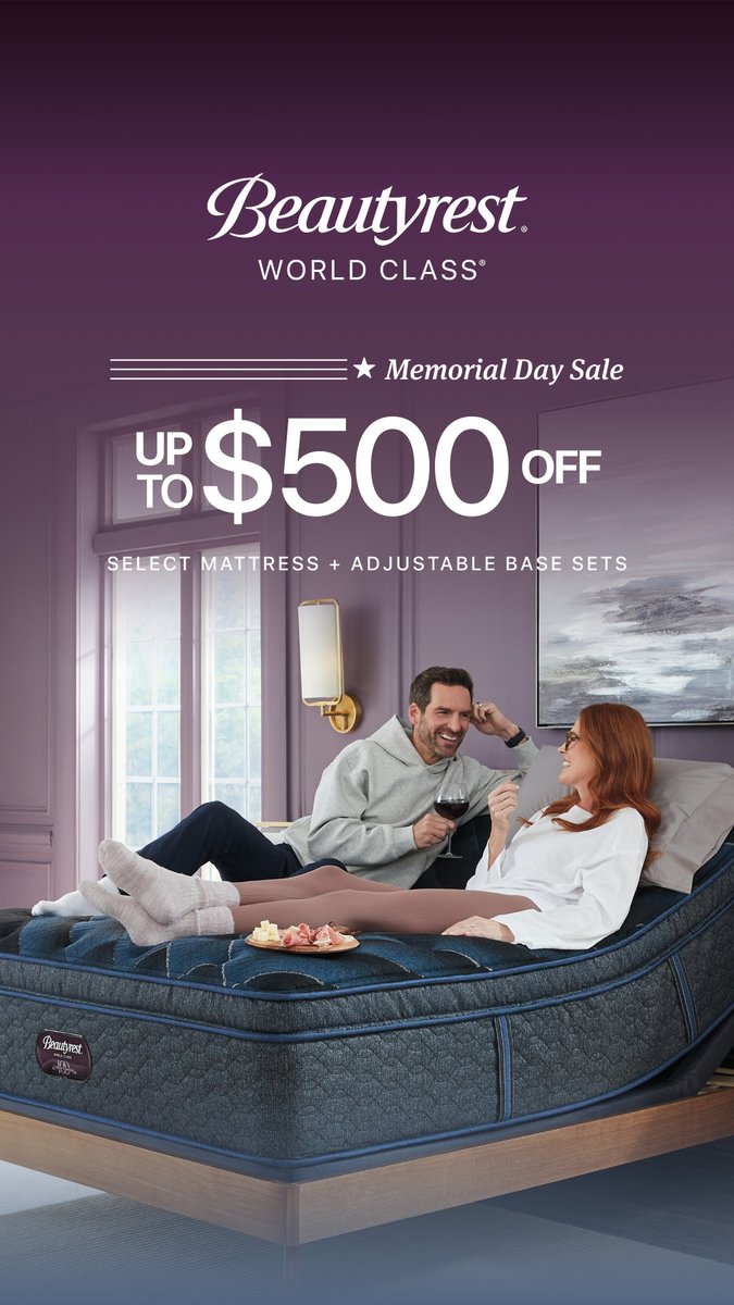 TheSleepDoctors's tweet photo. Lots of ways to save on mattresses this Memorial Day!
https://t.co/K96dRxDoXm https://t.co/vfd1vu254t