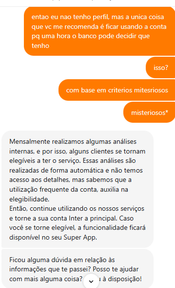 othiagoadv's tweet photo. Resolvi pedir um cartão de credito corporativo no Inter. Pra organizar despesas de PF e PJ. Foi negado, sem maiores justificativas.

Deve ter uns 4 anos de utilização da conta como principal já.

Sera que vou ter que ir pra bancão? https://t.co/NoyTxfD0Sa