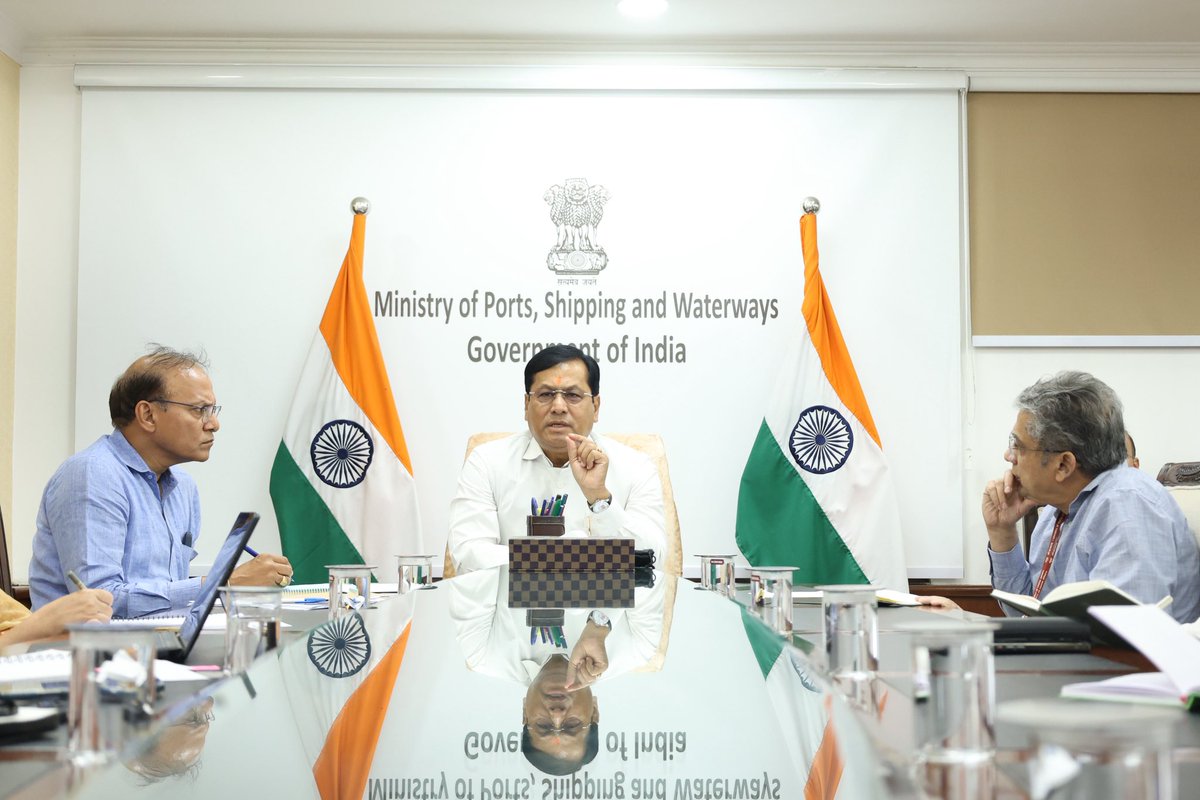 sarbanandsonwal's tweet photo. Chaired a high-level review with @shipmin_india officials in New Delhi, focusing on reforms, digital governance and delivery. Key decisions taken today:  

✅ Commemorating 12 years of maritime growth and reforms through a nationwide Maritime Reform Utsav.

✅ Boosting EoDB by launching an integrated digital platform and mobile app for seamless services.

✅ Establishing a dedicated monitoring mechanism for time-bound project execution & effective grievance redressal.  

Guided by Hon'ble PM Shri @narendramodi Ji's mantra of Reform, Perform, Transform and Inform, we are ensuring every reform brings real, ground-level benefits to citizens.

🔗 https://t.co/LS5V1oKgvE