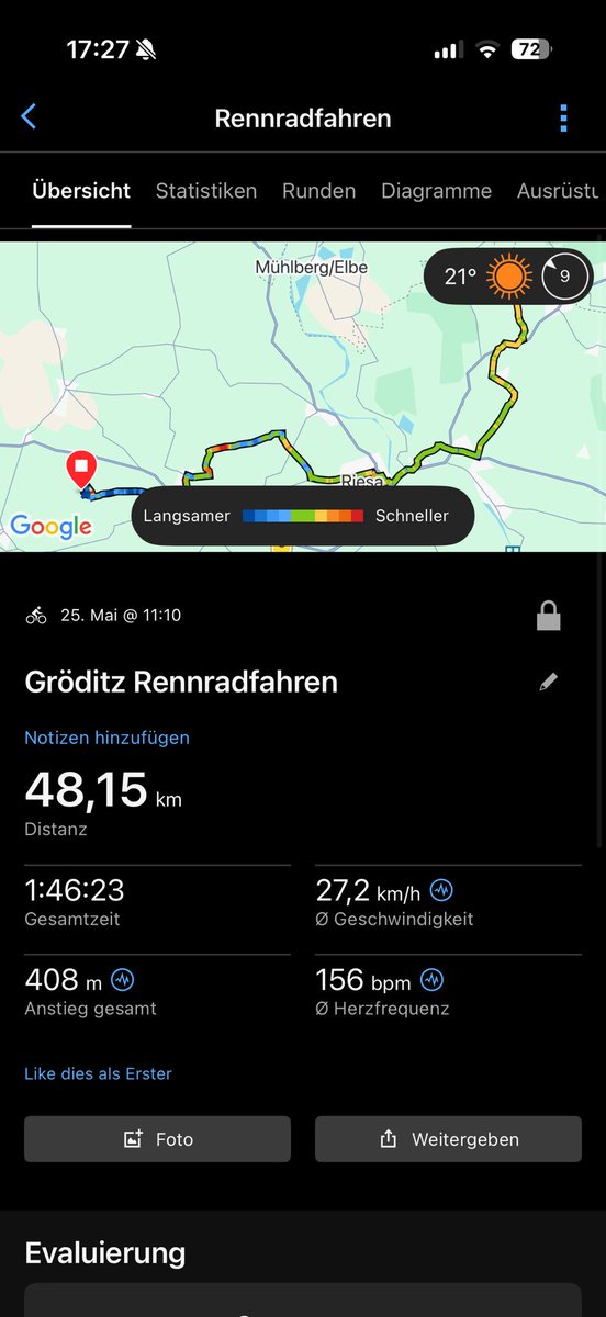 riele09's tweet photo. Feiertagsrunde auf’n Collmberg. In Summe 115km mit 677hm und lecker Verpflegung 16km vor‘m Heimathafen. ❤️#rennrad https://t.co/SrZCbDWcq0
