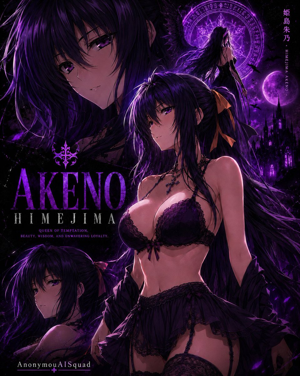 AnonymouAISquad's tweet photo. Anime Character of 
The DAY
The Month 
The Year
The Universe 

Because, Akeno Himejima is Timeless https://t.co/c40Di8sady
