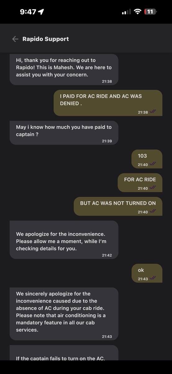_mishratweets's tweet photo. This is happening frequently with AC services in peak summer with @rapidobikeapp basically they are illegally charging for AC services. https://t.co/NfS2BoVBDV