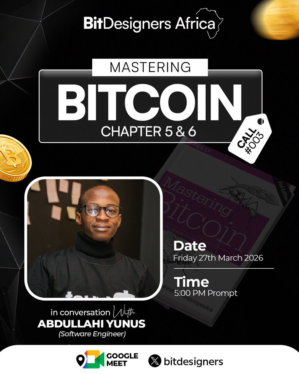 studio_ionos's tweet photo. Proud to have contributed as the graphic designer behind the 6 flyer series for our deep dive into Mastering Bitcoin with BitDesigners Africa.
Designing visuals that supports Bitcoin growth

#Bitcoin #BitcoinDesign #Graphicdesigner#BitcoinCommunity  #BitcoinEducation #OpenSource https://t.co/u7OQe8TlIm