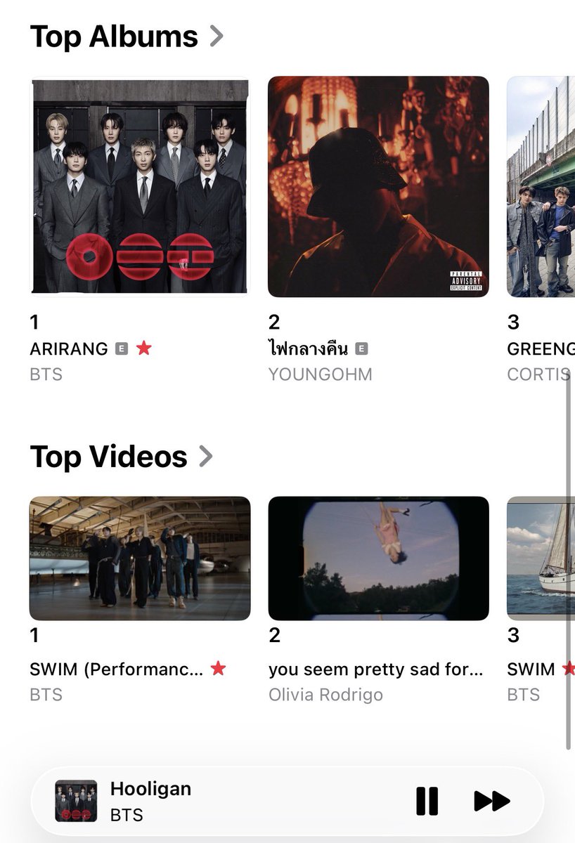 𝟭𝟯% ☆ SWIM 1HOT100 💜 ARIRANG ALOTY tweet media
