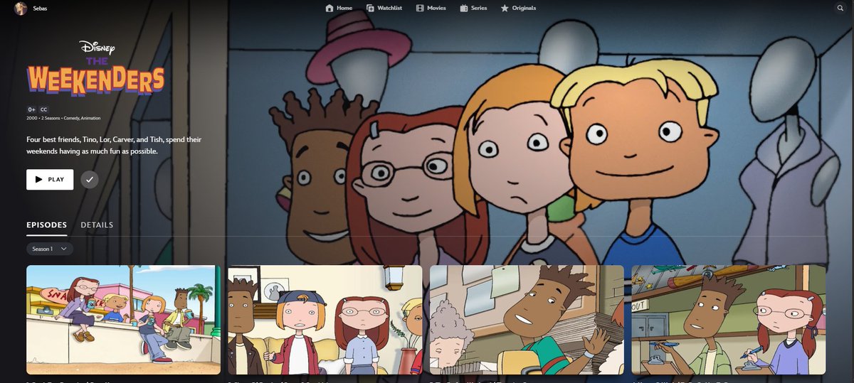 DTVANews's tweet photo. Later Days... ☀️ "THE WEEKENDERS" is NOW streaming on @DisneyPlus U.S and other select countries!

This is the first legacy Disney TVA series to stream on the service since "PBJ &amp; Otter" in 2022.

#TheWeekenders https://t.co/aU21Dlysr3