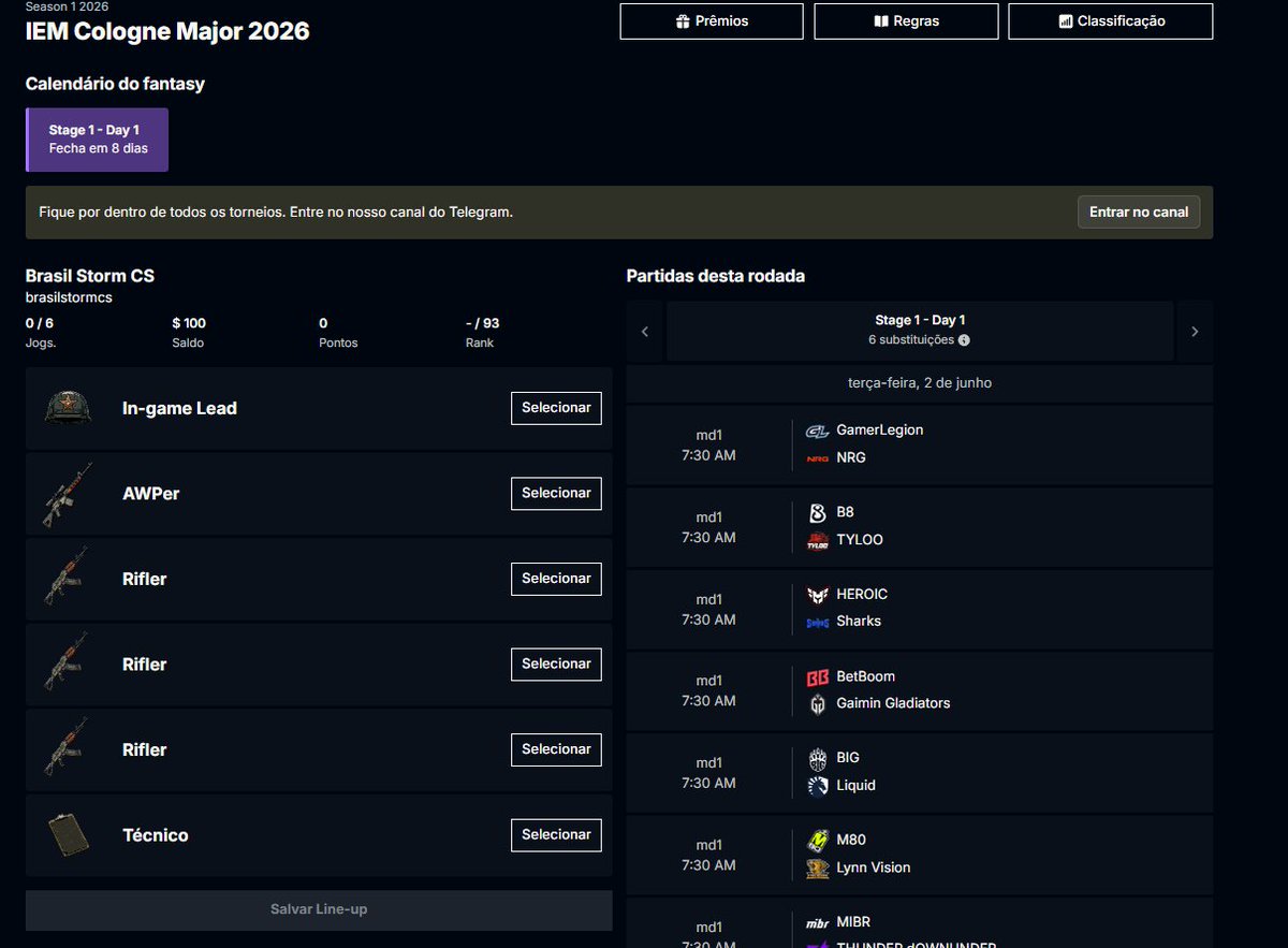 Brasil Storm CS tweet media