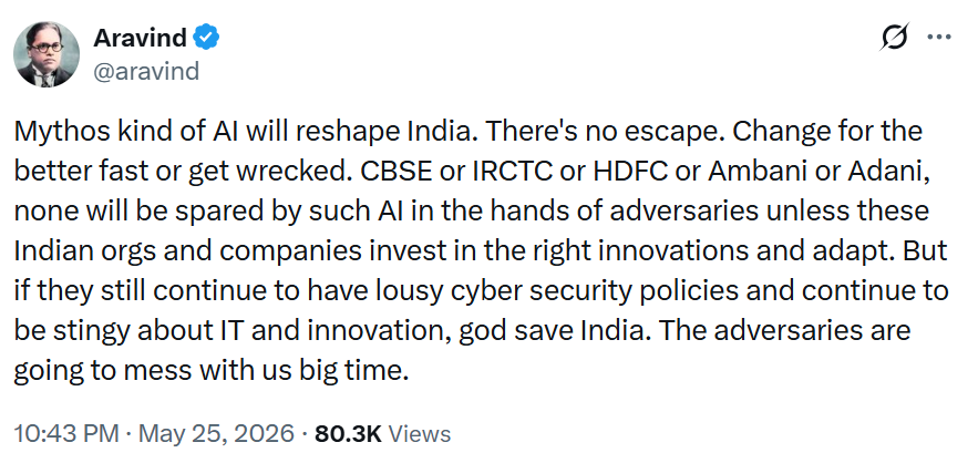 Sandeep Manudhane tweet media