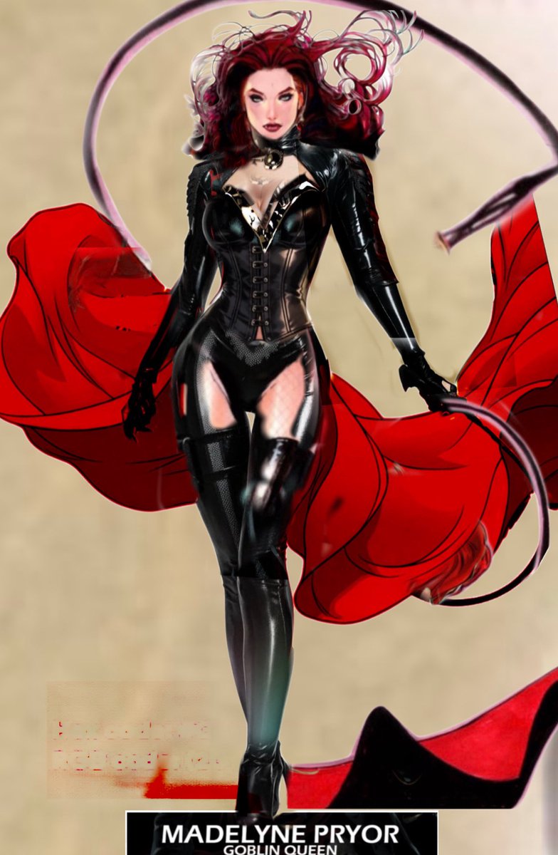 letsquotexmen's tweet photo. “ kneel before your Queen” #MadelynePryor #GoblinQueen #Xmen https://t.co/cn5u77tLSK