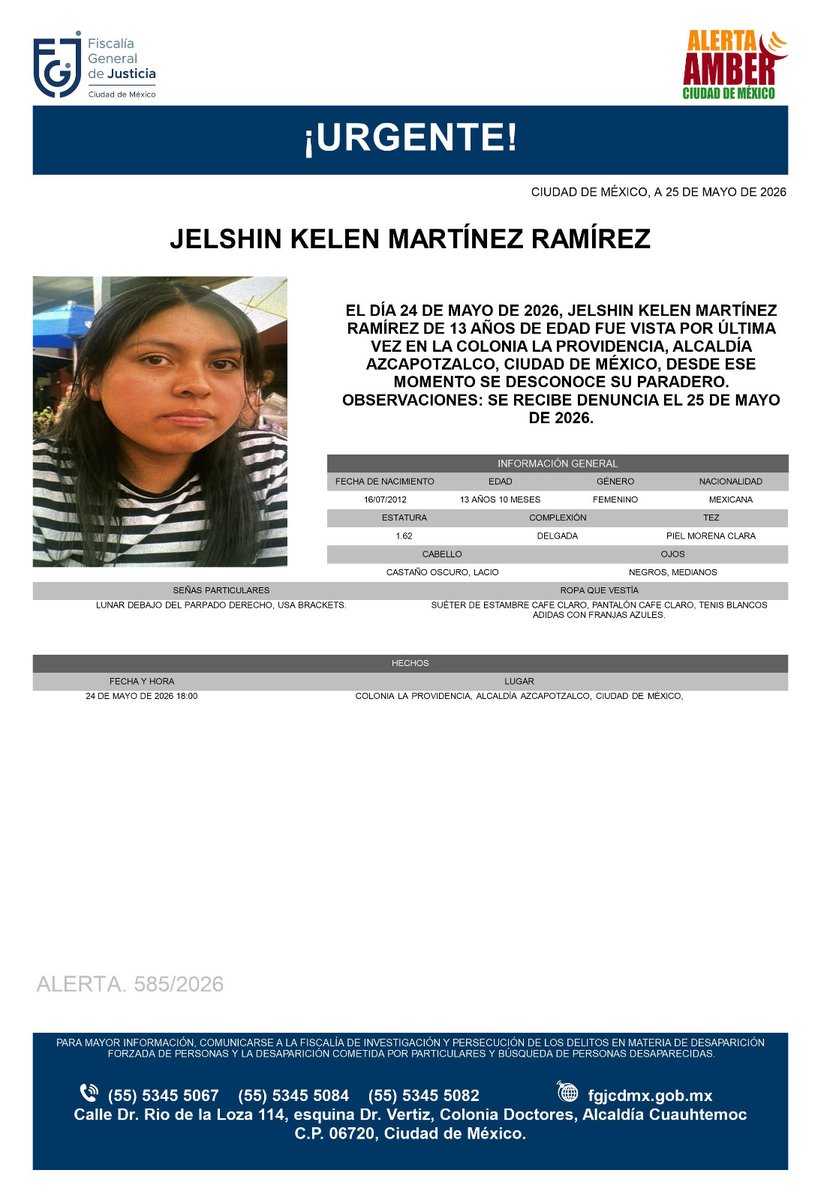 Alerta Amber CDMX tweet media