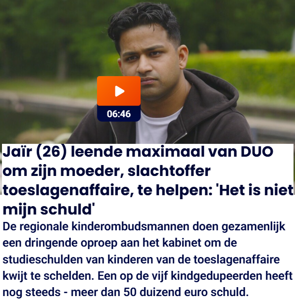 Matthijs85's tweet photo. Toeslagenkinderen hebben vaak enorme studieschulden https://t.co/CiBmhEAMoe
Scheld die schulden kwijt! #eenvandaag #nietmijnschuld https://t.co/tnufs447ek