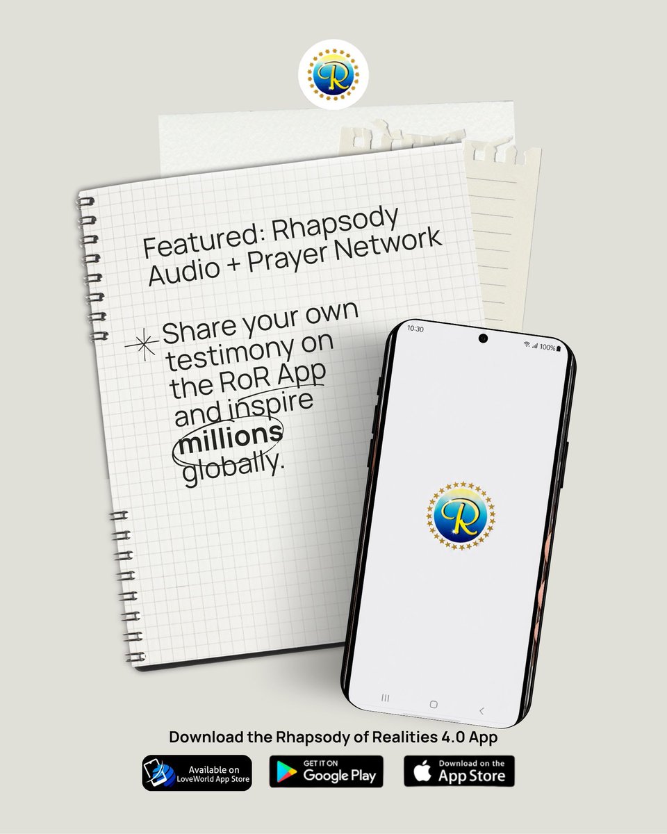 RhapsodyDaily's tweet photo. Many are being blessed using the Rhapsody of Realities.

Do you have a testimony? Share it on the RoR App - your story could be the one that changes everything for someone else today.
Link in bio → Testimonies section.

#Testimony #RhapsodyOfRealities #GodIsReal #WordWorks https://t.co/WiqrPFT0dI