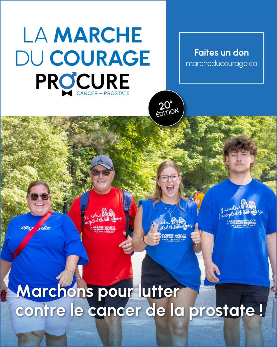 cfmontreal's tweet photo. Nous sommes fiers d’annoncer que le CF Montréal participera à la 20e édition de la Marche du Courage de @PROCUREqc, le dimanche 14 juin, sur le mont Royal.  
Depuis près de 20 ans, nous marchons aux côtés de PROCURE avec un engagement constant dans la lutte contre le cancer de la prostate.  
Joignez-vous à nous pour une journée empreinte de solidarité et de soutien envers les hommes et leurs proches touchés par la maladie.  
Inscrivez-vous dès aujourd'hui et venez marcher à nos côtés pour faire la différence! https://t.co/jLCv86feHa