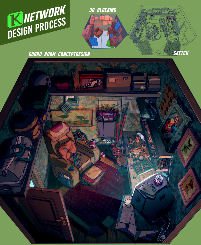 KepleriansTeam's tweet photo. The Guard's room in Ice Scream 2, from sketch to final design ๐ต๏ธ๐ฆ๐ธ
One of the key objects from The Missing Guard is in there.
Have you found it? ๐
#IceScream #TheMissingGuard #ConceptArt #Keplerians https://t.co/qRenZkZqTM