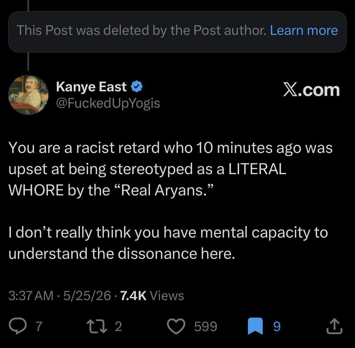 Kanye East tweet media