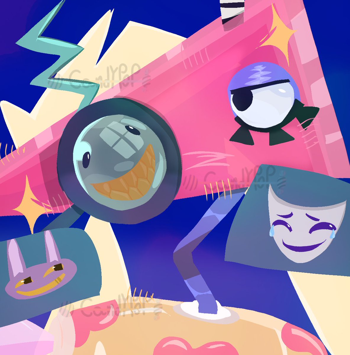 SillySmartArt's tweet photo. Sometimes you just have to draw lineless art😋 #fanart #tadc #art #zooblefanart #tadczooble https://t.co/wDrnIlkAPm