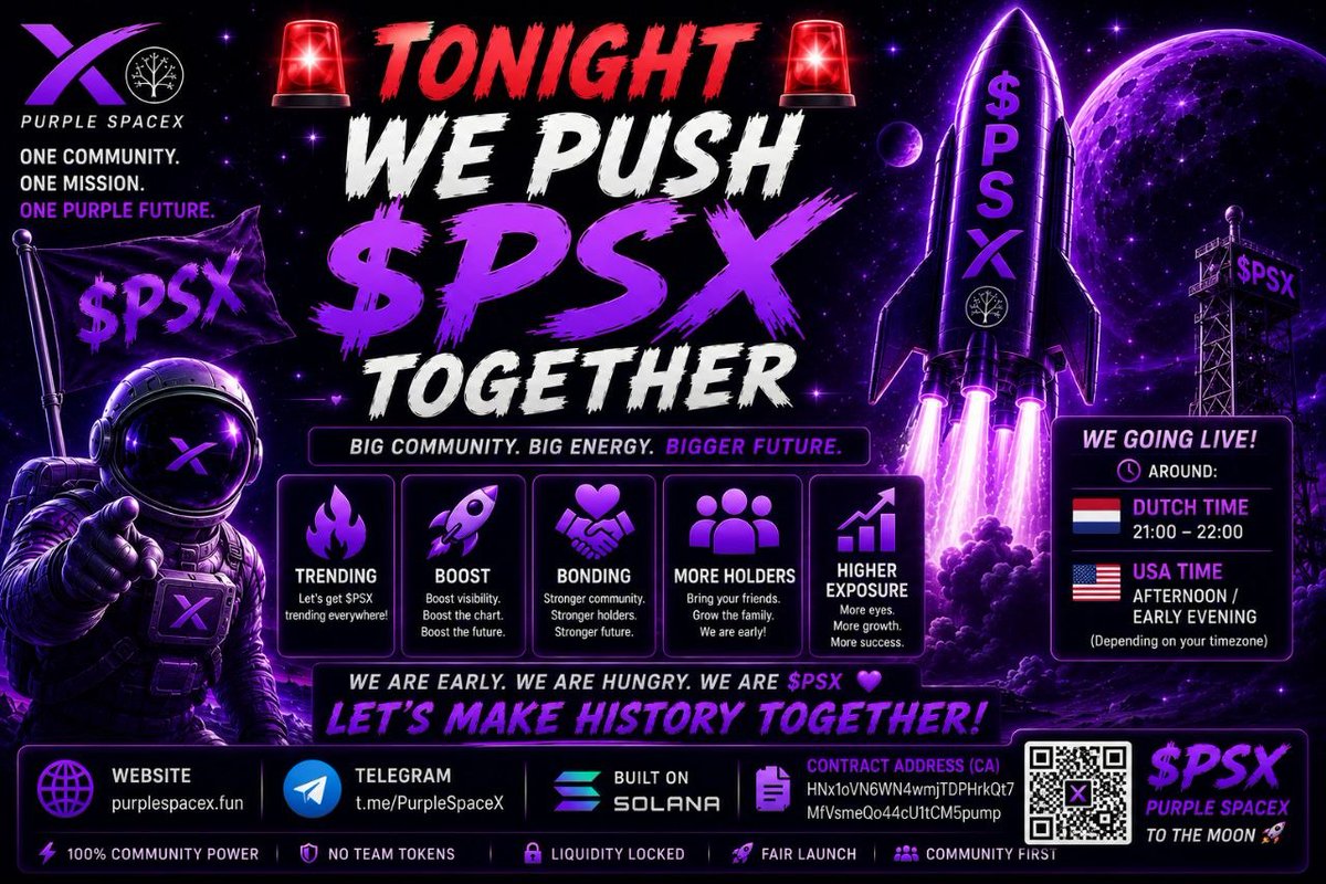 Purple SpaceX tweet media