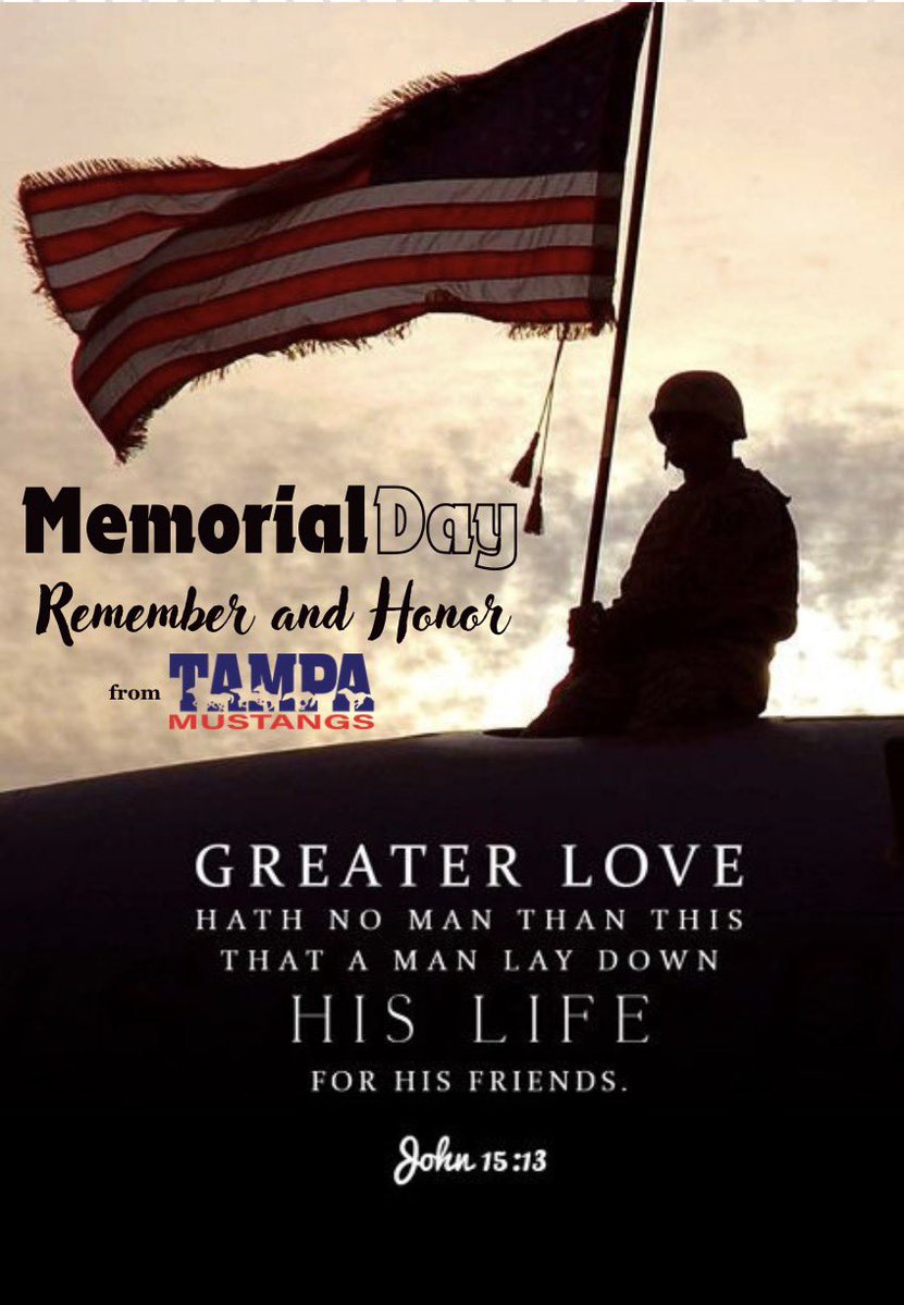 TampaMustangsNC's tweet photo. 🇺🇸Happy Memorial Day🇺🇸

@TampaMustangs @MaxPreps @MustangsGleason @CoachBCrabtree @ExtraInningSB @LineDsoftball @TopPreps @CoastRecruits @SBRRetweets @MaxImpactSports @Softball_Home @SoftballDown @Get2CollegAth @softballhype @d1fastpitch1 @DfwSho @LegacyLegendsS1 https://t.co/NqdZA7gqeY