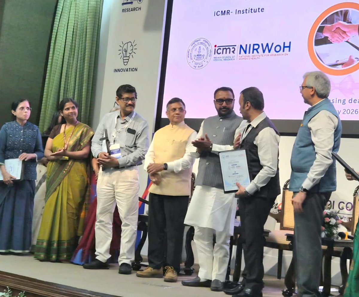 TechinventionL's tweet photo. Glad that @TechinventionL has entered into landmark licensing agreements for NexGen Salmonella Vaccines at India’s largest biomedical innovation & technology transfer event “Medical Innovations Patent Mitra: Innovators-to-Industry (I2I) Connect” in New Delhi, organized by ICMR on May 25th, 2026.

We are ecstatic to have our CEO @syedimpact  Ahmed on stage, share a couple of words with Shri Prataprao Ganpatrao Jadhav, Union Minister of State (Independent Charge), Ministry of Ayush, & MoS, Ministry of Health & Family Welfare Union, who inaugurated the event along with Secy DHR & DG, ICMR Dr. Rajiv Bahl & other scientists of eminence.

Salmonella infections are a significant global health concern, causing approximately 93.8 million infections and 155,000 deaths annually. Current vaccines are specific to Typhi given that their effectiveness is limited by factors like genetic variability among Salmonella serovars, asymptomatic carriers & complex immune evasion mechanisms. We expect to address many of these challenges with the NexGen Vaccines being taken up.

We sincerely thank the teams at Indian Council of Medical Research (ICMR), & #PatentMitra for their trust and support. We look forward to transforming these innovations into scalable, real-world solutions that can create meaningful healthcare impact globally.

#AMR #OneHealth #Vaccinesforall #ESKAPE

@DBTIndia @BIRAC_2012 @startupindia @EIB
@tdbgoi @investindia @BMGFIndia
@vaxhub @BactiVac @UNOPS @IndiaDST
@BIRAC_2012 @WBG_Health @gatesfoundation
@ADB_HQ @WHO @mygovindia @LuckyInvest_ARK @PMOIndia @mygovMaha @midc_india