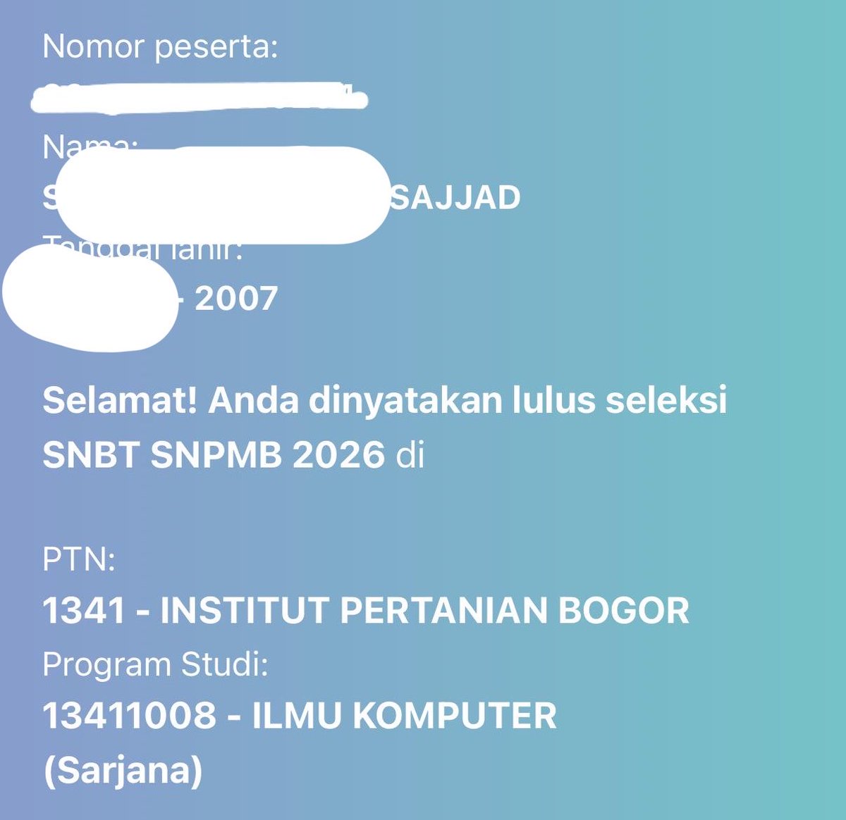 syarif07 CS IPB tweet media