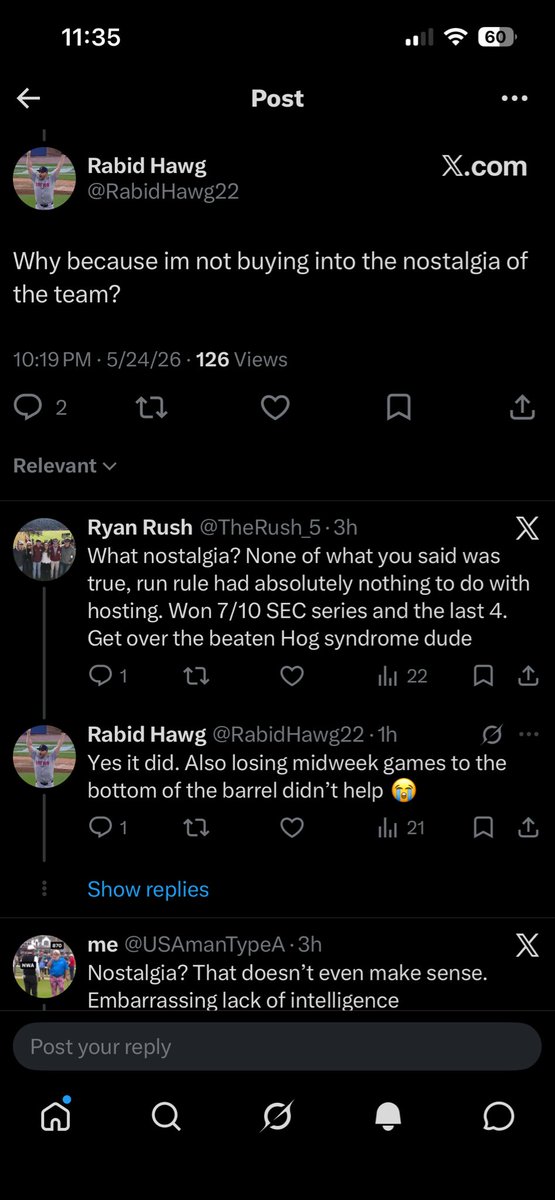 TheRush_5's tweet photo. @RabidHawg22 @EverythingRebs Nothing in any of this correct hahahahahahaha bro just stop https://t.co/ciG9qhC8DG