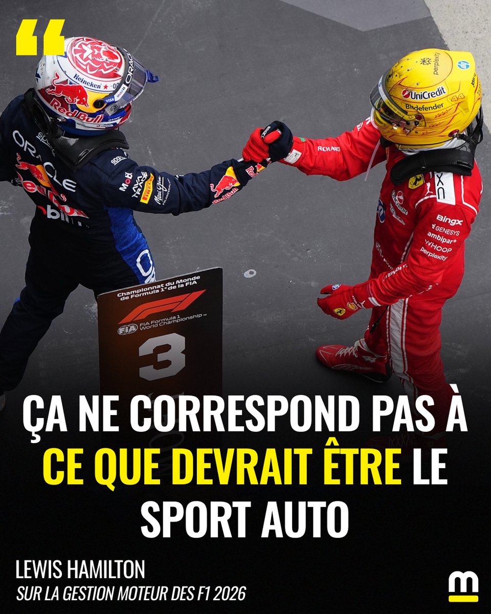 Motorsport_FR's tweet photo. 🗣️ Malgré le spectacle proposé par le GP du Canada, Lewis Hamilton et Max Verstappen maintiennent leurs critiques sur la #F1 version 2026
👉 https://t.co/fnEQIbcQEf
#CanadianGP https://t.co/0Sg0ExiEqU