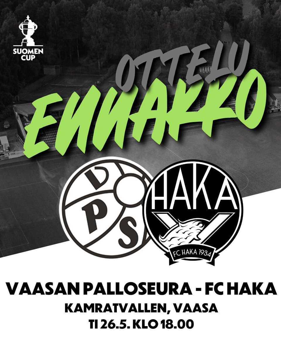 FCHakaOfficial's tweet photo. Tiistaina kova peli edessä Suomen Cupin 6. kierroksella 👊

Kurkkaa otteluennakosta lähtökohdat matsiin:
https://t.co/DJo8OS4o5G

#fchaka #ykkösliiga https://t.co/6jbpBtkXij