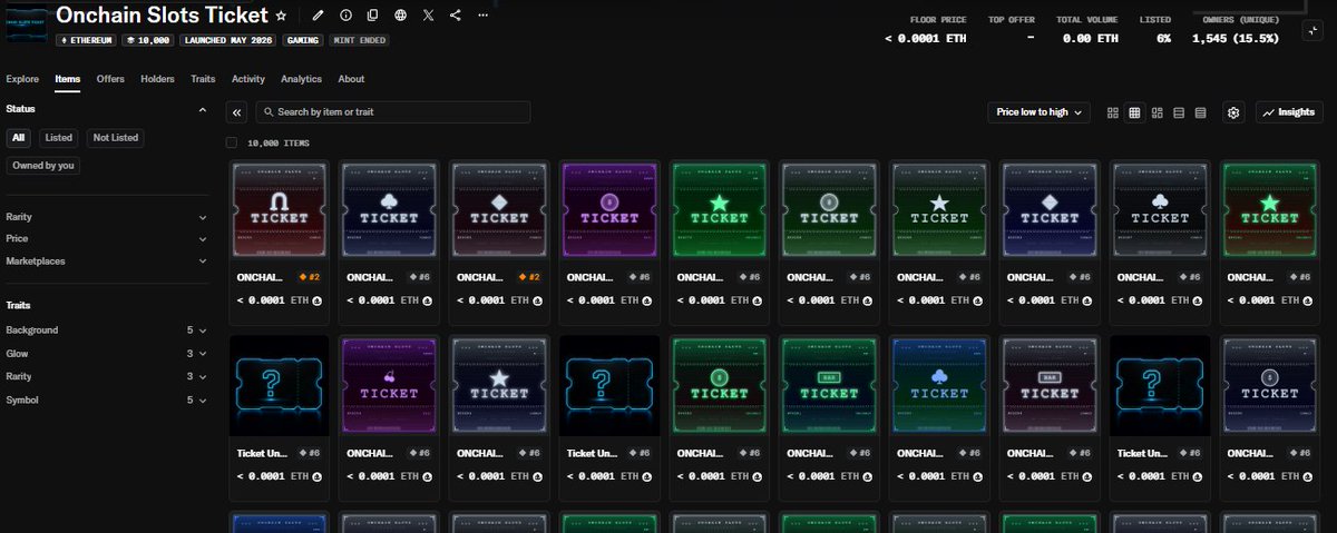 onchainslots's tweet photo. Reveal is live now.

Check it out: https://t.co/1ggKAyqFf6 https://t.co/QVj25CHcVg