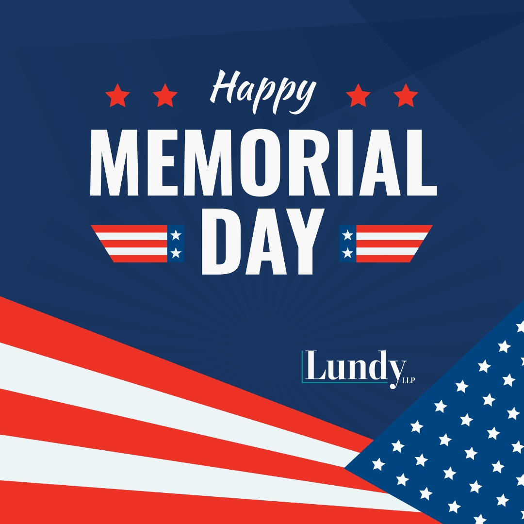 LundyLLP's tweet photo. Throughout our communities and across generations, we remember those who gave their lives in service to our country.

This Memorial Day, we honor their sacrifice and the legacy they leave behind. https://t.co/Hpt33URpoB
