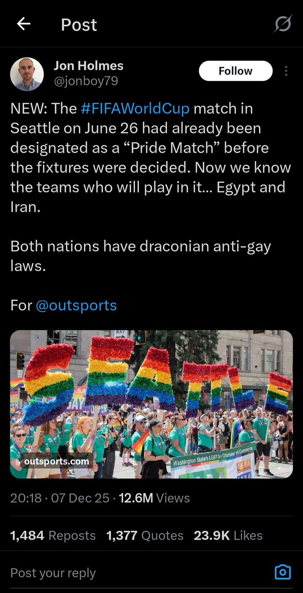 Swassing_crypto's tweet photo. @TmsCrypto10 Everyone is sleeping on this coin

There will be the first ever "PRIDE MATCH" in the world cup between Iran and Egypt.

The only ticker and the OG, this is front running the CT early 

93Ta9z1buXQkmjqWrEkTvjcLoEeMx9mZwokzWZcKpump https://t.co/RRoZXmmLoA