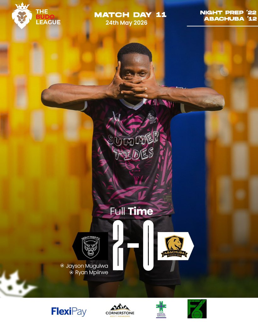 TheBudoLeague's tweet photo. .@NightPrep2022 defeated Defending Champions @Abachuba2012 2-0 to extend their unbeaten run to 10 games.

#TBL9 https://t.co/gBP6GIM1o5