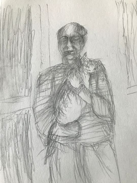 RayStee13349889's tweet photo. Art of the Day! "Picasso and a cat". Buy at: https://t.co/GK3sBFc6Wp https://t.co/pORaOpwudb