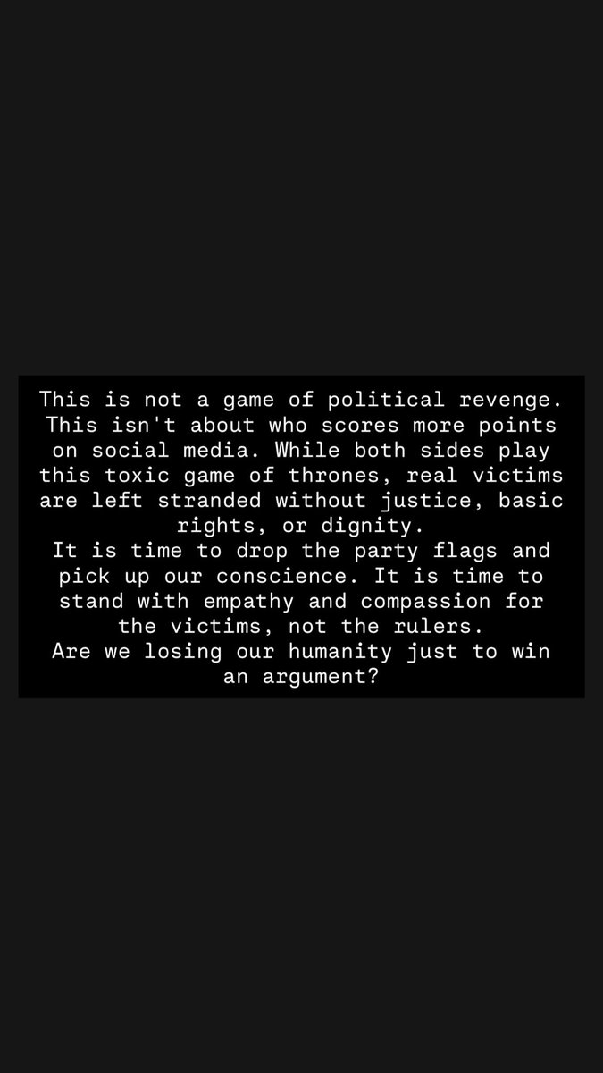 rishanLaw's tweet photo. Are we loosing humanity just to win an argument? #TVKVijay‌HQ #tamilnadugovt https://t.co/QCxfRcbamj