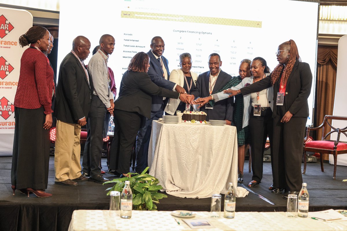 ChamsMedia's tweet photo. The first day of the AAR International Sales Conference 2026 concluded on a high note with a cake cutting session.

@AAR_Insurance @JustineKKosgei @AlexChamwada
#AARSalesConference #BusinessUnusual #CodeOfTrust https://t.co/LwWxVWIc5P
