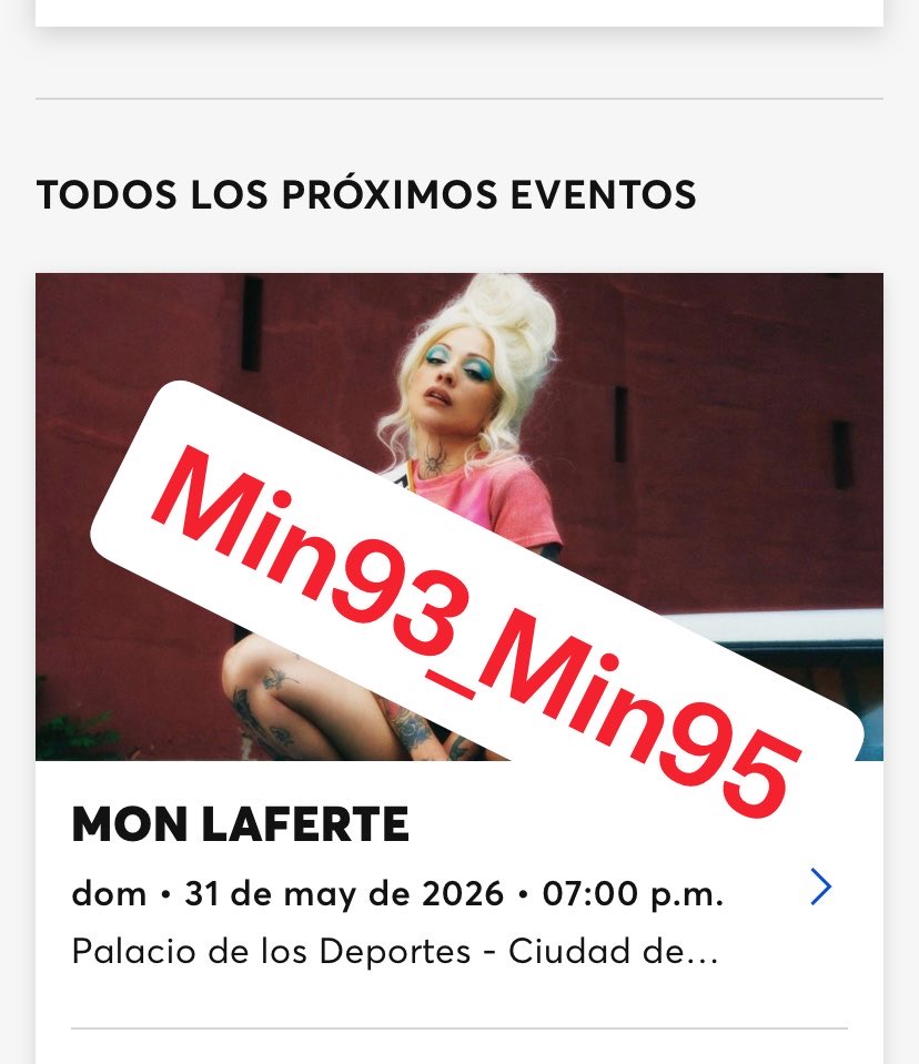 Min93_Min95's tweet photo. Holi ^^
Vendo 2 boletos para Mon Laferte el 30 de mayo. Sección A9, Fila Q, Asientos 21 y 22. Los doy en $3236 cada uno.

Y 2 boletos para el 31 de mayo. Sección A4, Fila L, asiento 22 $3236 y asiento 23 $4521.

Puedes mandarme DM✉️
#concierto #monlaferte #femmefatale #parati https://t.co/k9mxrtezvE