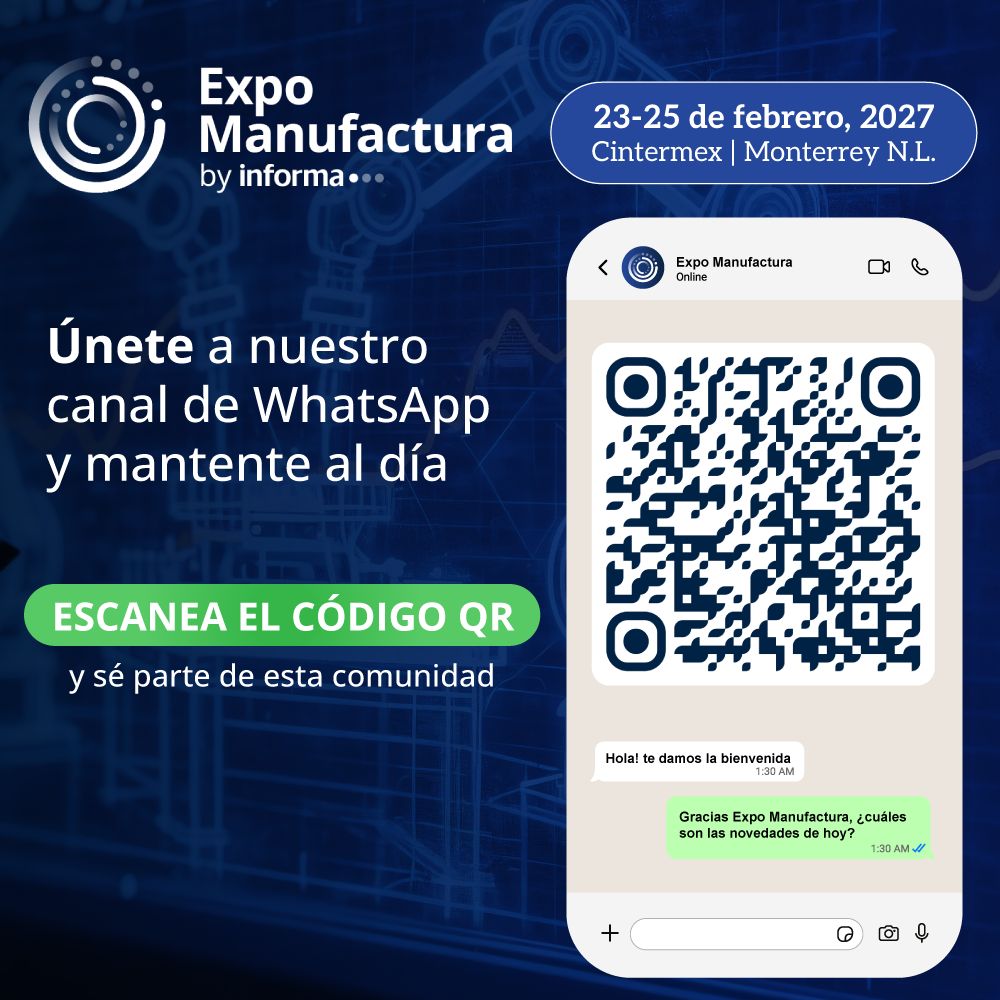 expomanufactura's tweet photo. Mantente al día con lo más relevante de la industria ⚙️📲

Únete al canal de WhatsApp de Expo Manufactura y recibe directamente en tu celular:
📰 Artículos especializados
📊 Reportes industriales
🚀 Tendencias del sector

👉 Únete aquí: https://t.co/U01vJGJnoU https://t.co/Tz855EKehV