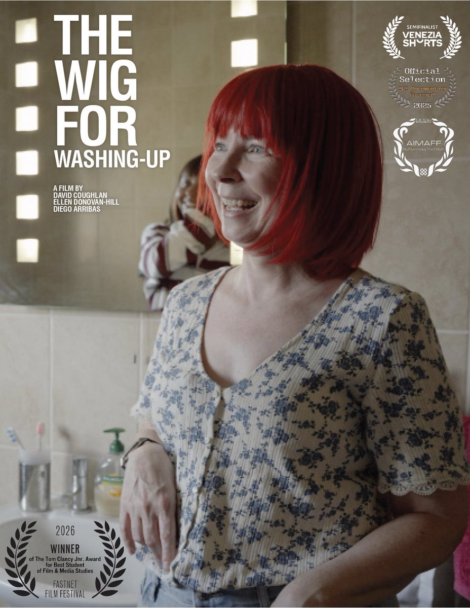 davidcoughlan_'s tweet photo. Over the moon that The Wig For Washing-Up - a film I made with Ellen Donovan &amp; Diego Arribas Quintana - won a big prize at the Fastnet Film Festival in Schull on Sunday. Amazing few days in West Cork, a magical place. https://t.co/pqJwvsg6Dy