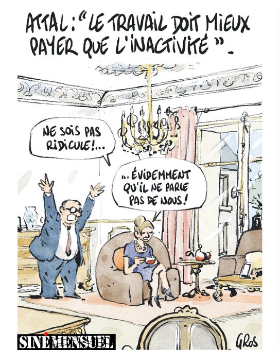 RedonGeorges's tweet photo. @HadrienClouet @JLMelenchon @GrosPascal a bien résumé le programme  politique de G. Attal . https://t.co/l4k2yJMtVl