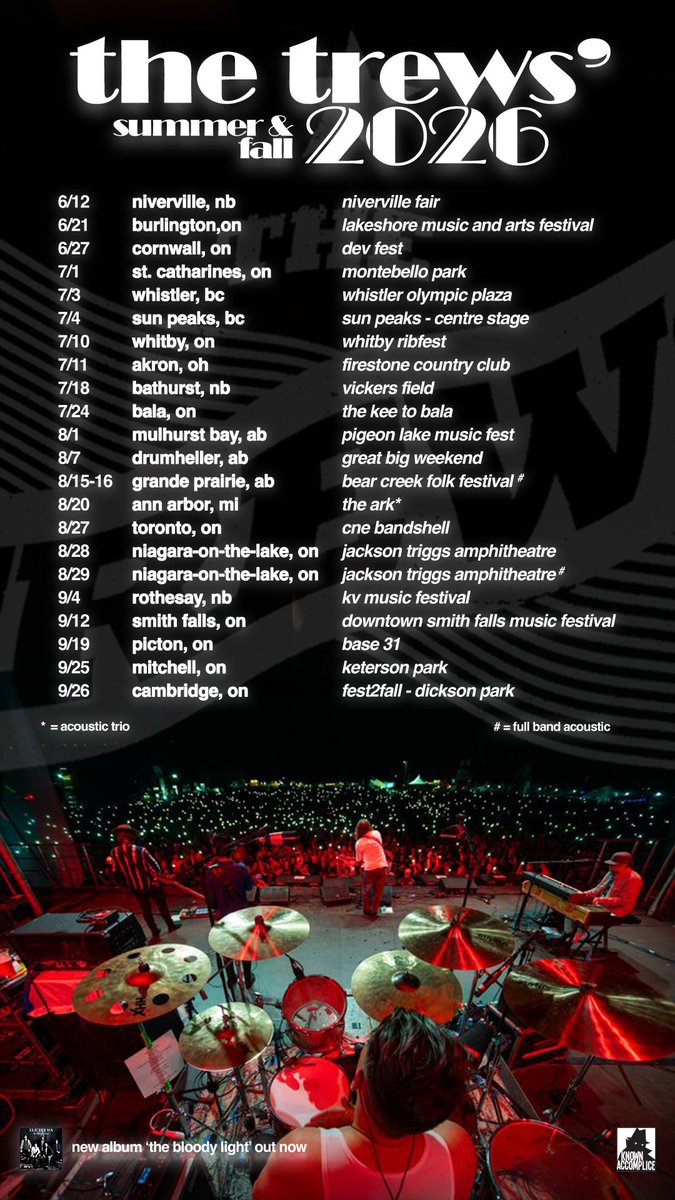 thetrews's tweet photo. Whachu doin’ this summer? https://t.co/EQf9o6vmgH